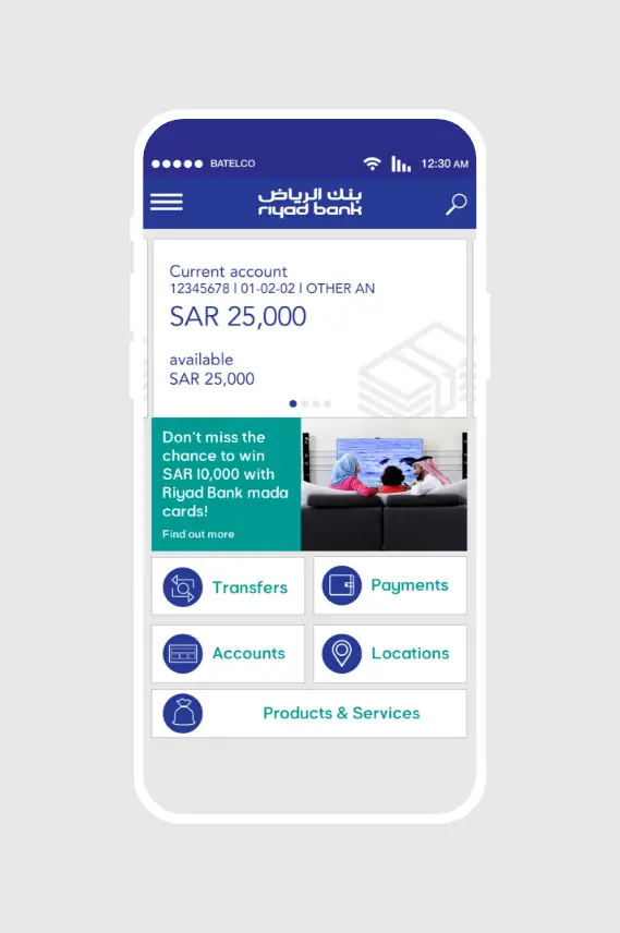 Spark Projects - Riyad Bank UI/UX