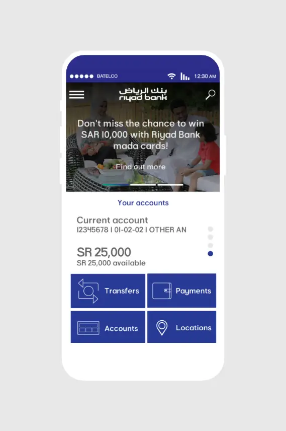 Spark Projects - Riyad Bank UI/UX